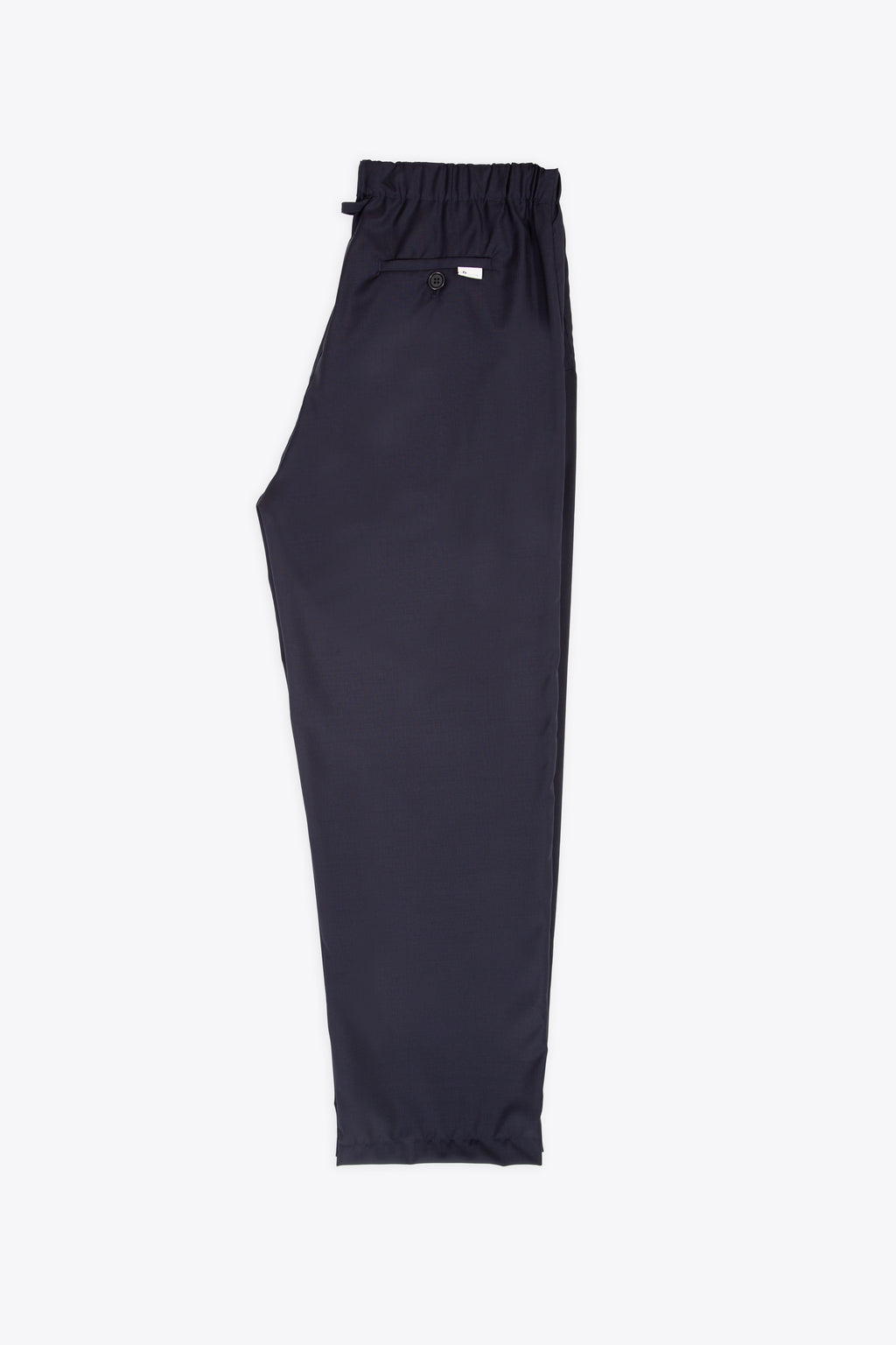 alt-image__Pantalone-loose-fit-in-frescolana-blu-navy-con-elastico-in-vita-e-coulisse---Jogger-Pant