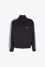 Black acetate track jacket with side taping - Taped Track Jacket 