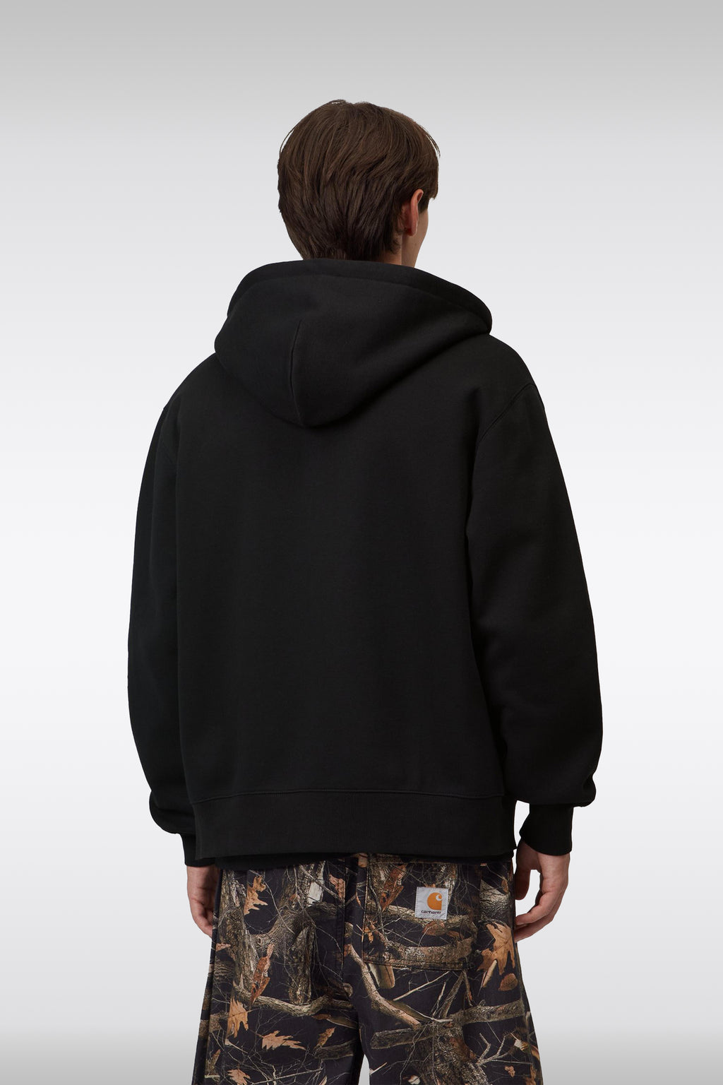 alt-image__Felpa-loose-fit-nera-in-cotone-con-zip-e-cappuccio---Hooded-Mack-Jacket