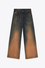 Jeans baggy in denim degradè blu sabbiato - 1996 D Sire 