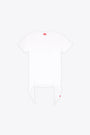 White cotton dress with knot detail at waist - D Eivor 