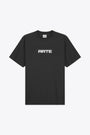 T-shirt nera in cotone con logo pixel al petto - Arte Pixel T-shirt 