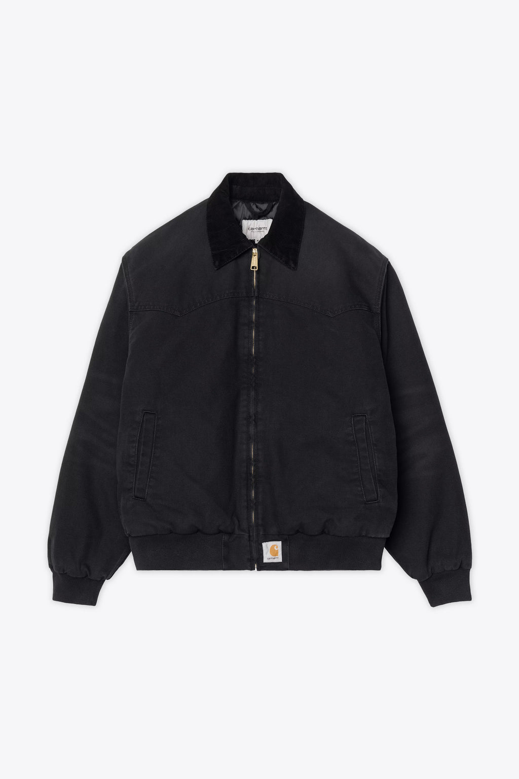 alt-image__Giubbotto-in-canvas-nero-con-colletto-in-velluto-a-coste---OG-Santa-Fe-Jacket