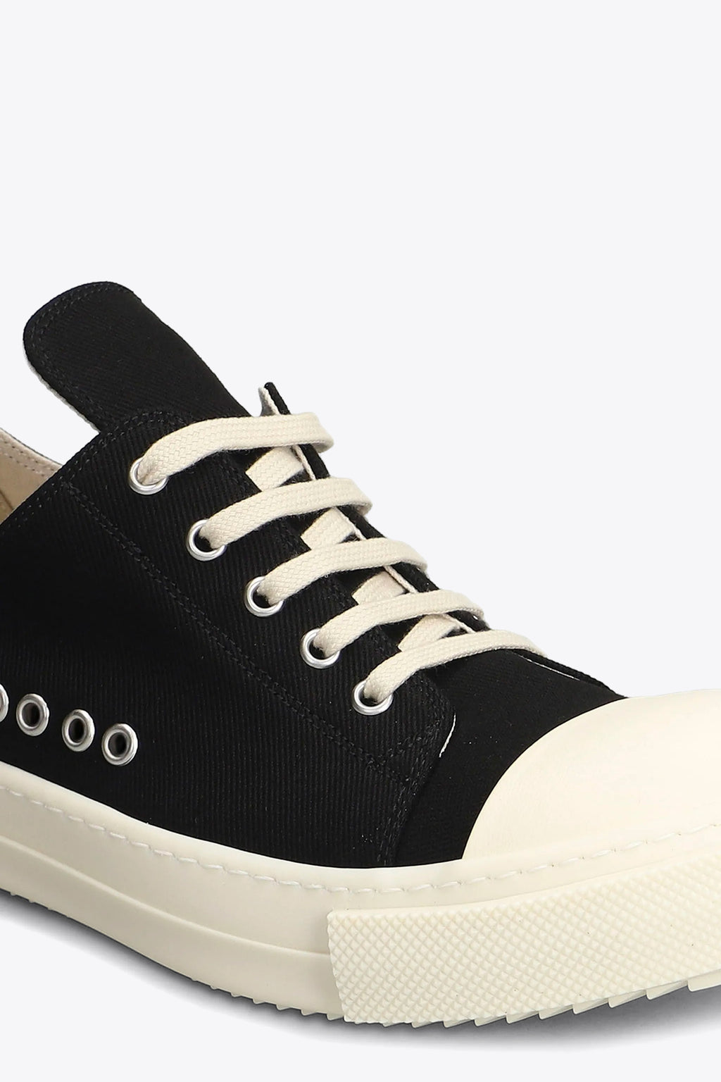 alt-image__Sneaker-bassa-nera-in-denim-con-occhielli-in-metallo---Extreme-Low-Sneaks