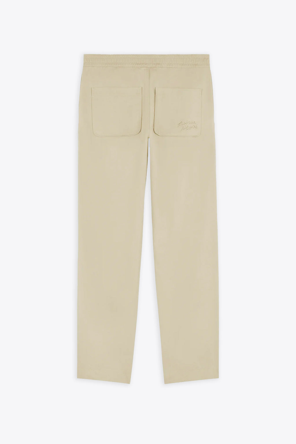 alt-image__Pantalone-in-cotone-beige-chiaro-con-elastico-in-vita---Casual-Pants