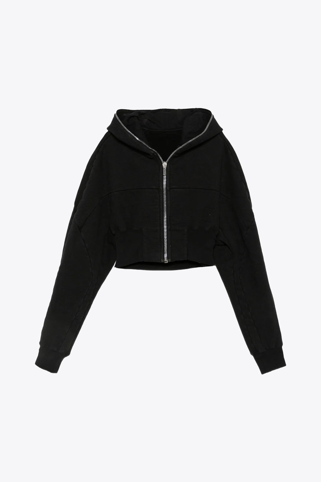 alt-image__Felpa-nera-con-cappuccio-e-zip-cropped-fit---Collage-Gimp-Hoodie