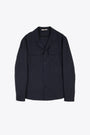 Blue tailored shirt with camp collar and long sleeves - John 