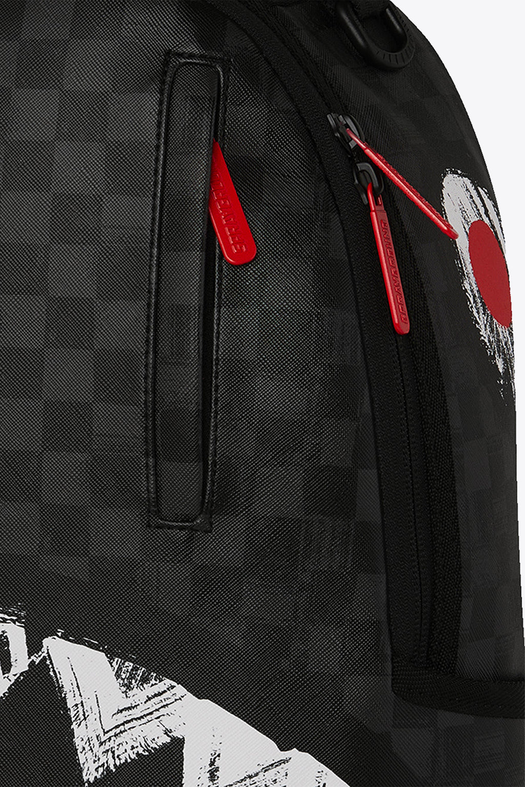 alt-image__Zaino-in-pvc-a-scacchi-nero-con-bocca-shark---Scribble-Shark-Backpack