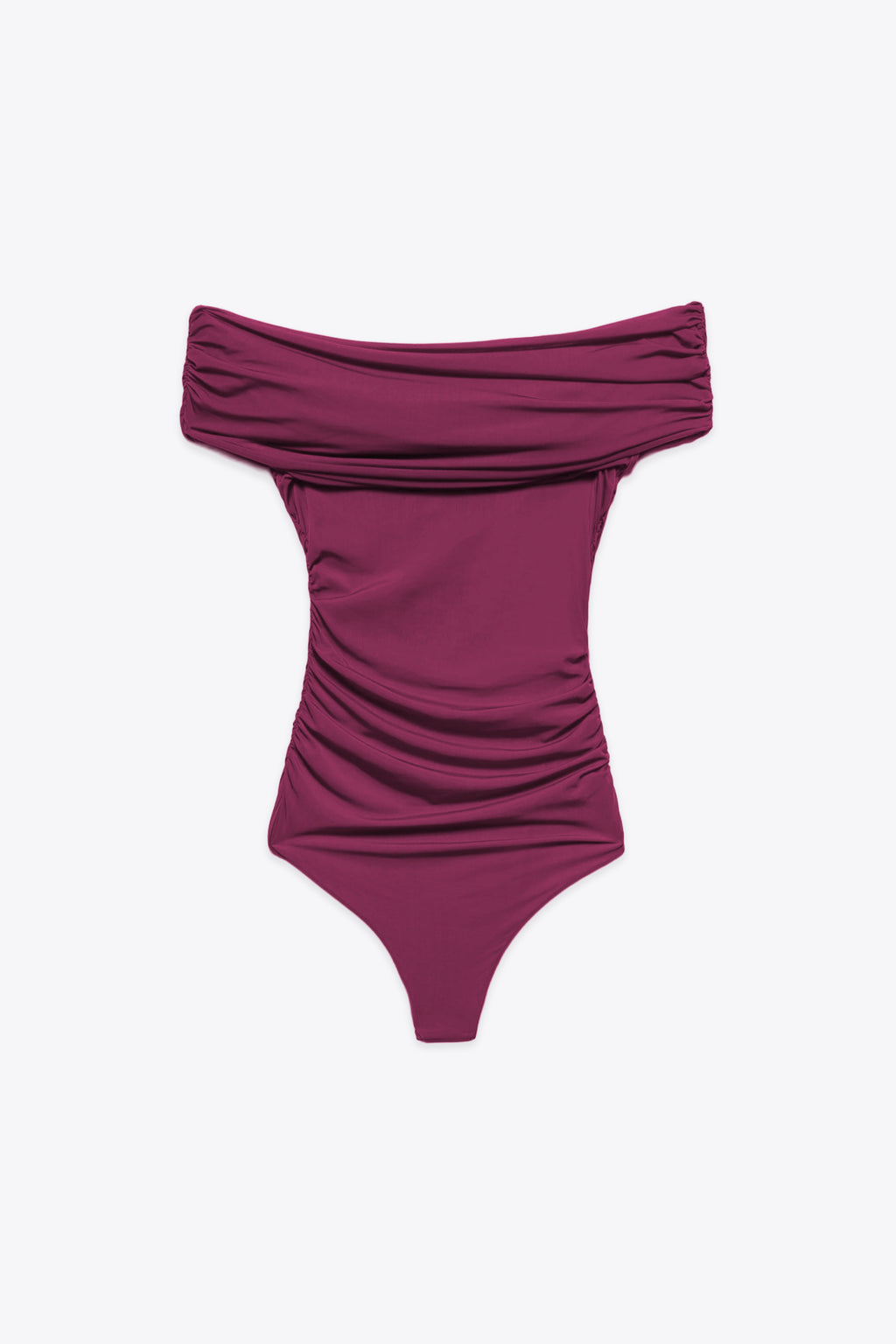 alt-image__Gathered-cyclamen-pink-jersey-bodysuit-with-boat-neck---Body-Xena