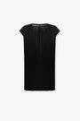Lightweight black cotton v-neck sleeveless t-shirt - Dylan T 