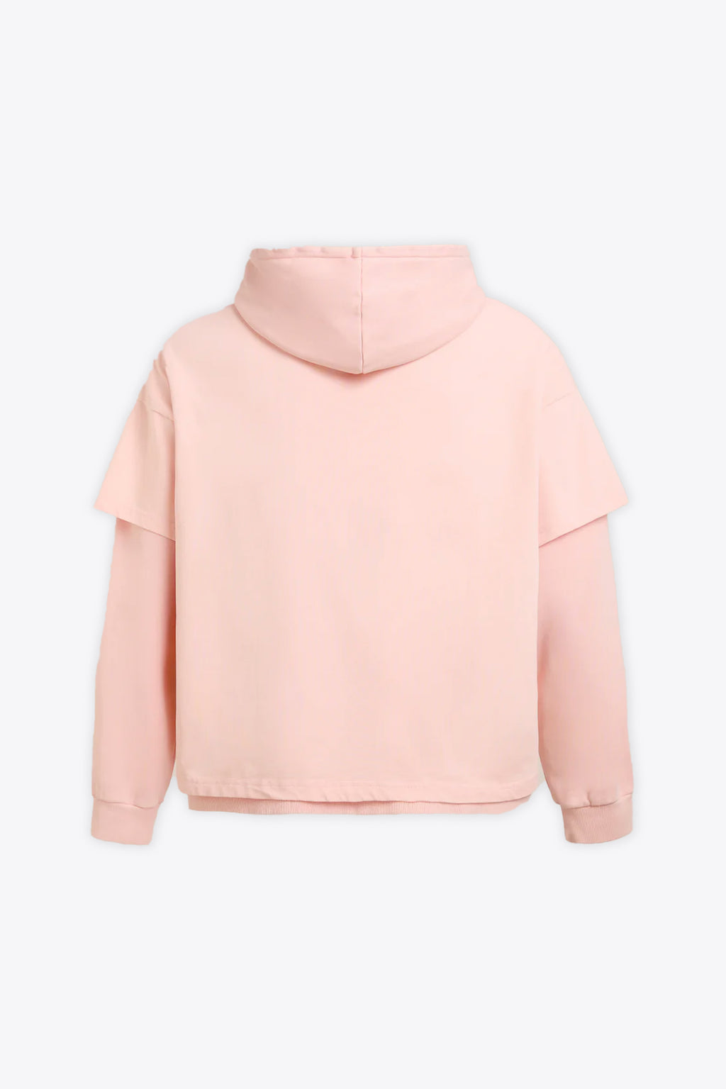alt-image__Felpa-rosa-in-cotone-lavato-con-t-shirt-sovrapposta----Double-Layer-Hoodie