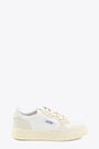 White leather low sneaker with suede details - Medalist 