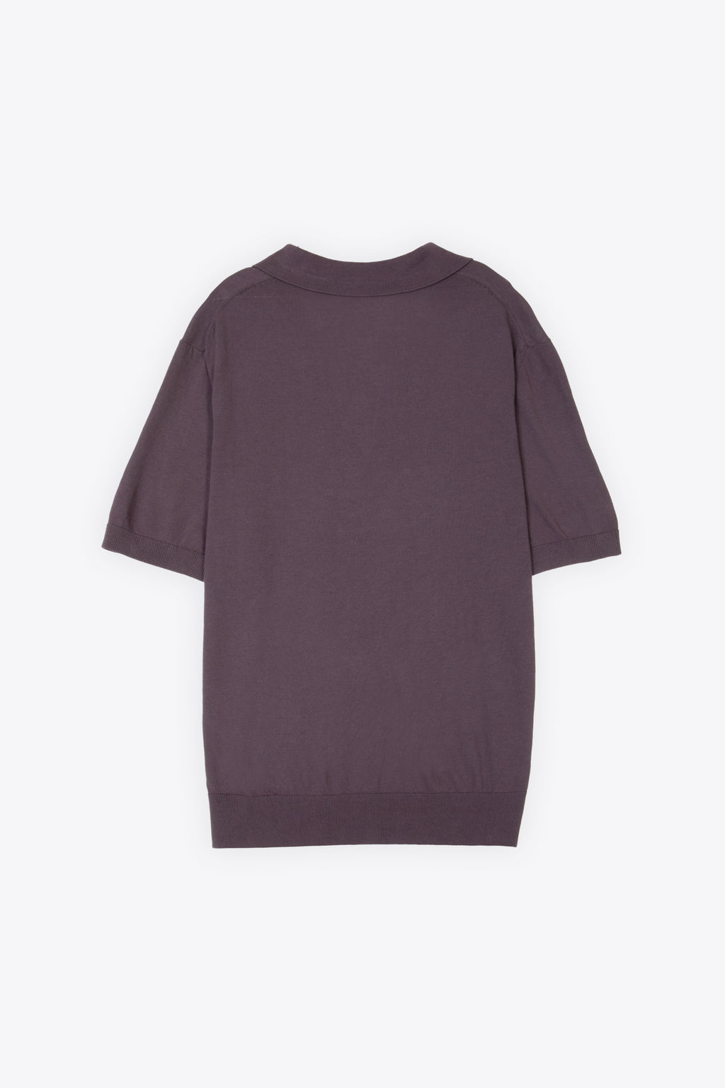 alt-image__Polo-in-cotone-marrone-con-collo-aperto
