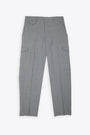Pantalone sartoriale cargo in fresco lana stretch grigio - Havanas 
