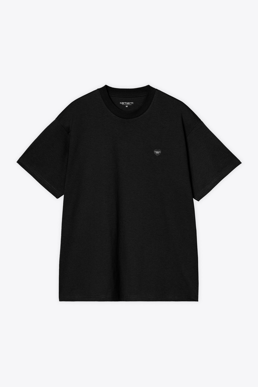 alt-image__Black-cotton-t-shirt-with-heart-logo-patch---S/S-Small-Heart-T-Shirt