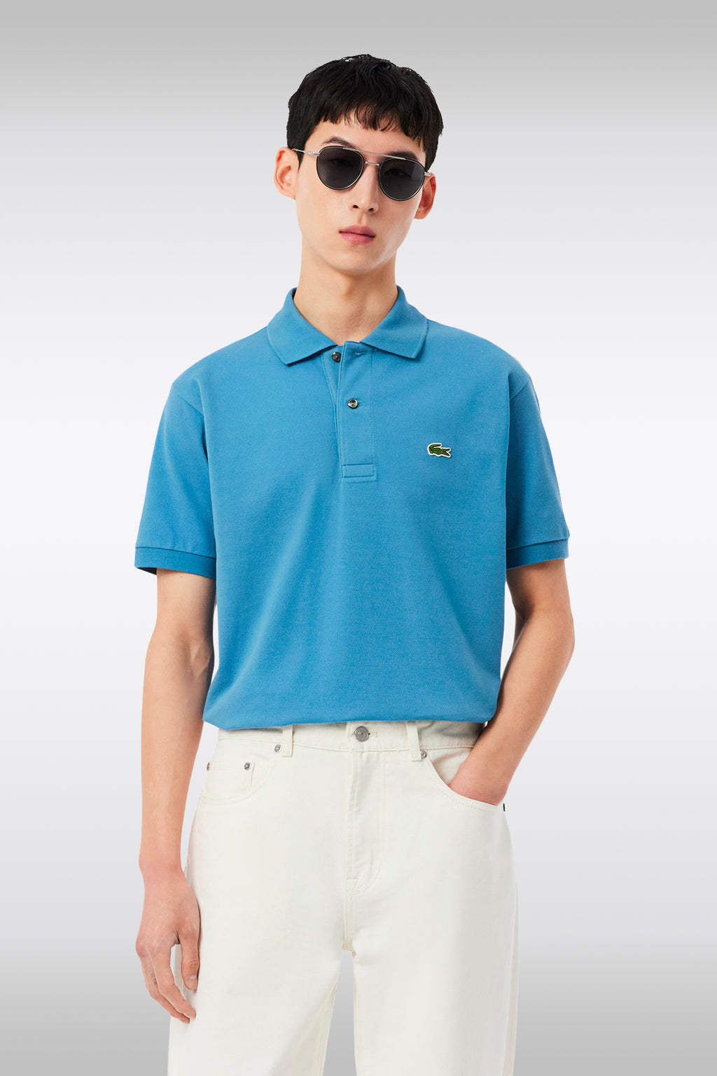 alt-image__Polo-azzurra-in-cotone-piquè-regular-fit