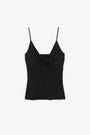 TWISTED CUT-OUT TOP-Nero 