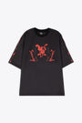 SOCCER TEE-Nero/rosso 