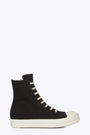 Sneaker alta in denim nero - Sneaks 