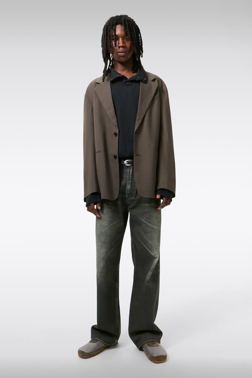 alt-image__Giacca-relaxed-fit-grigia-in-frescolana---Industry-Blazer