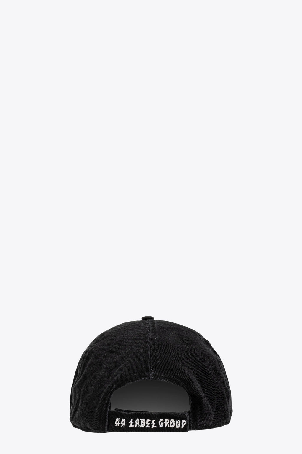 alt-image__Cappello-nero-in-cotone-con-visiera-e-logo-in-metallo---Rivet-Cap