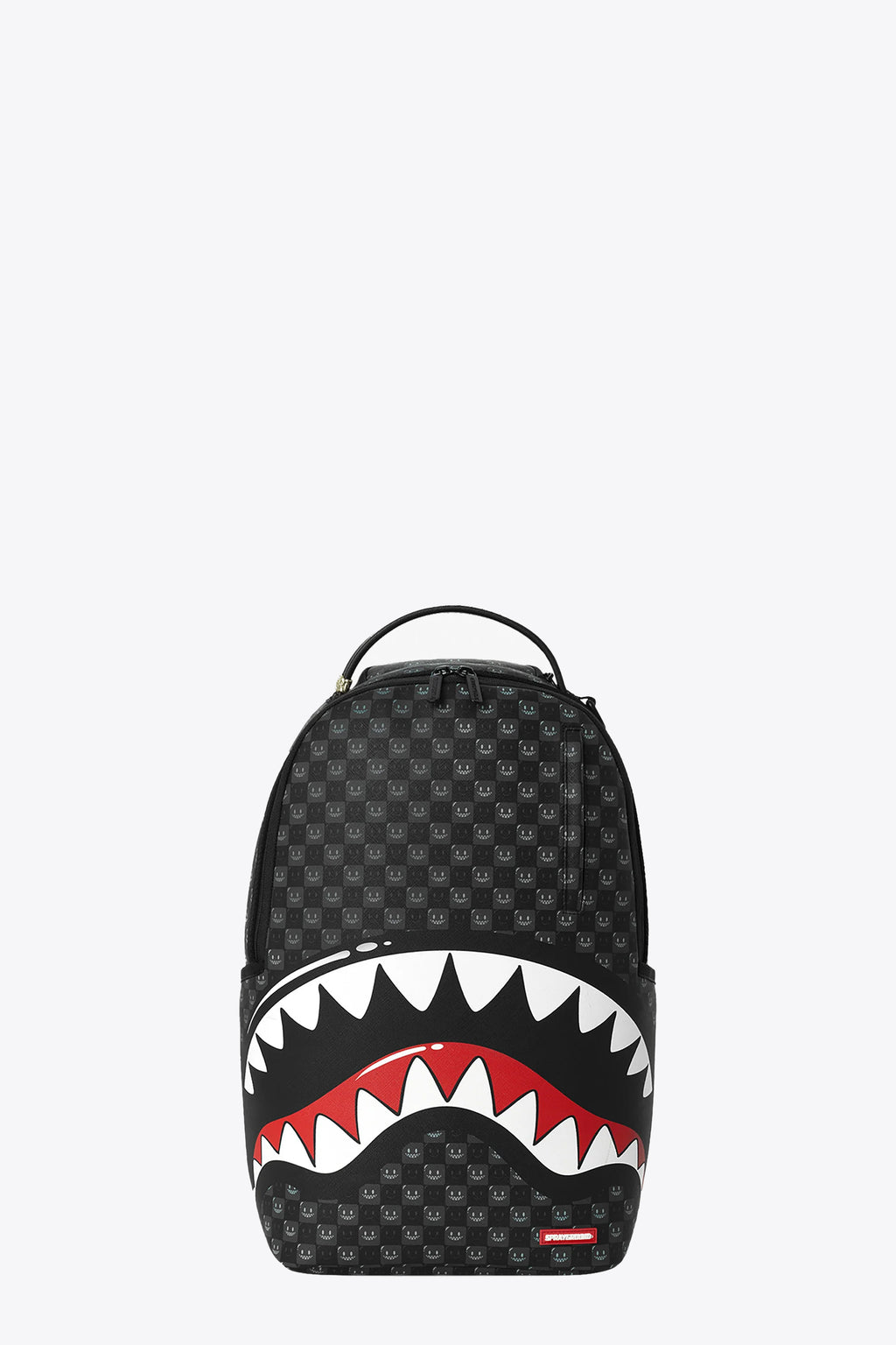 alt-image__Black-check-pvc-backpack-with-smiles-and-shark-mouth-signature---Shark-in-Paris-WTF-Bubbly-Black-Check-Backpack