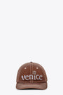 Cappello marrone con visiera e ricamo "Venice" - Unisex Venice Cap Woven 