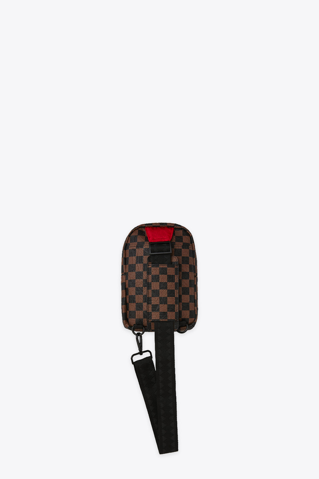 alt-image__Borsello-in-pvc-a-scacchi-marrone-e-nero-con-tracolla---Check-2-Emboss-Backpack-Sling