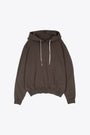 Felpa marrone oversize con cappuccio - Oversized Hoodie 