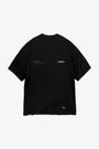 Black cotton t-shirt with chest and back print - Patron Of  The Club T-Shirt 