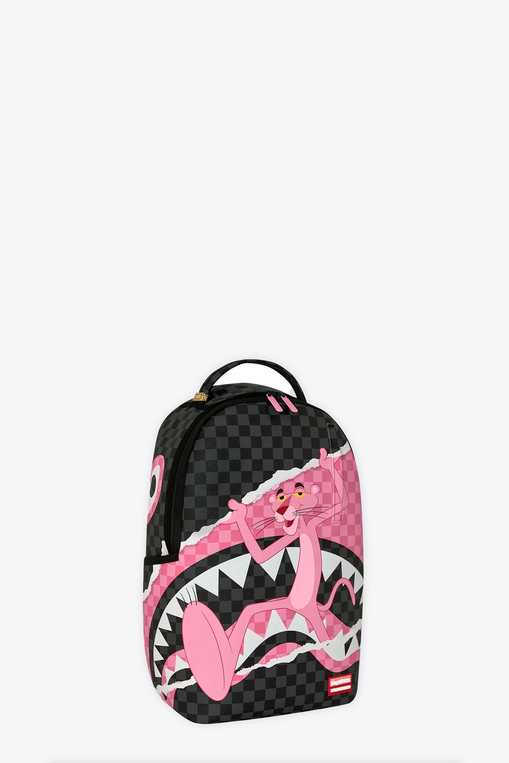 alt-image__Black-and-grey-check-pvc-backpack-with-Pink-Panther-print---Pink-Panther-On-The-Run-Backpack-