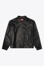 Giubbotto nero in similpelle con zip - J Ake 
