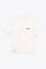 T-shirt bianca in cotone con logo stampato al petto e sul retro - Owners Club T-shirt 