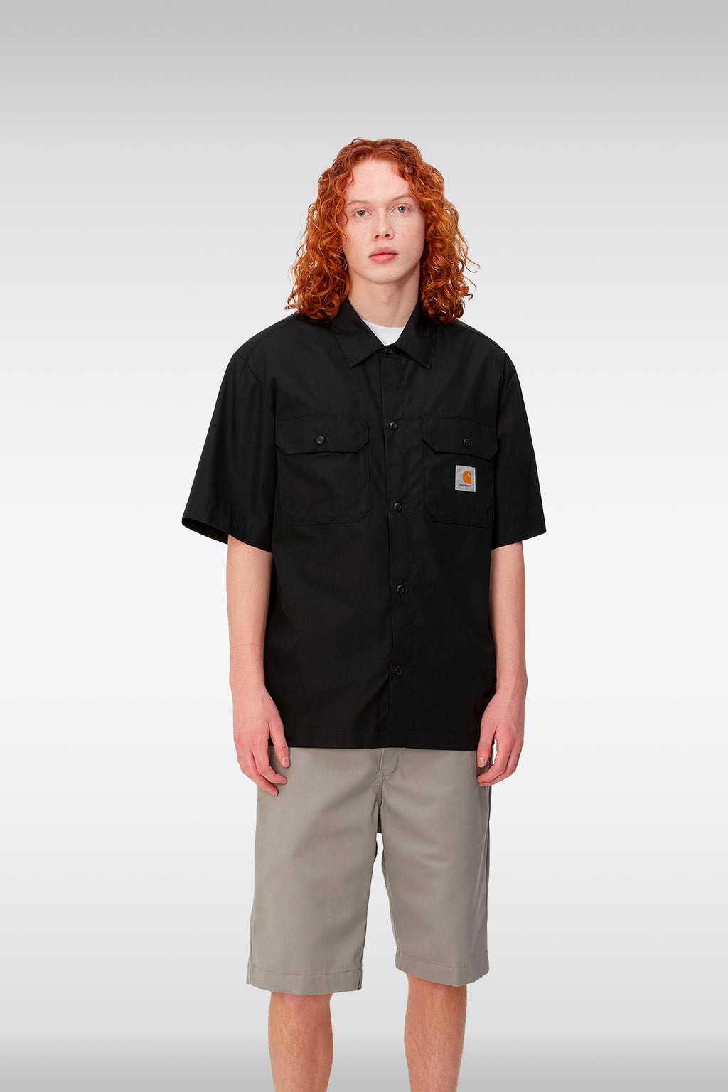 alt-image__Black-cotton-shirt-with-short-sleeves---S/S-Craft-Shirt