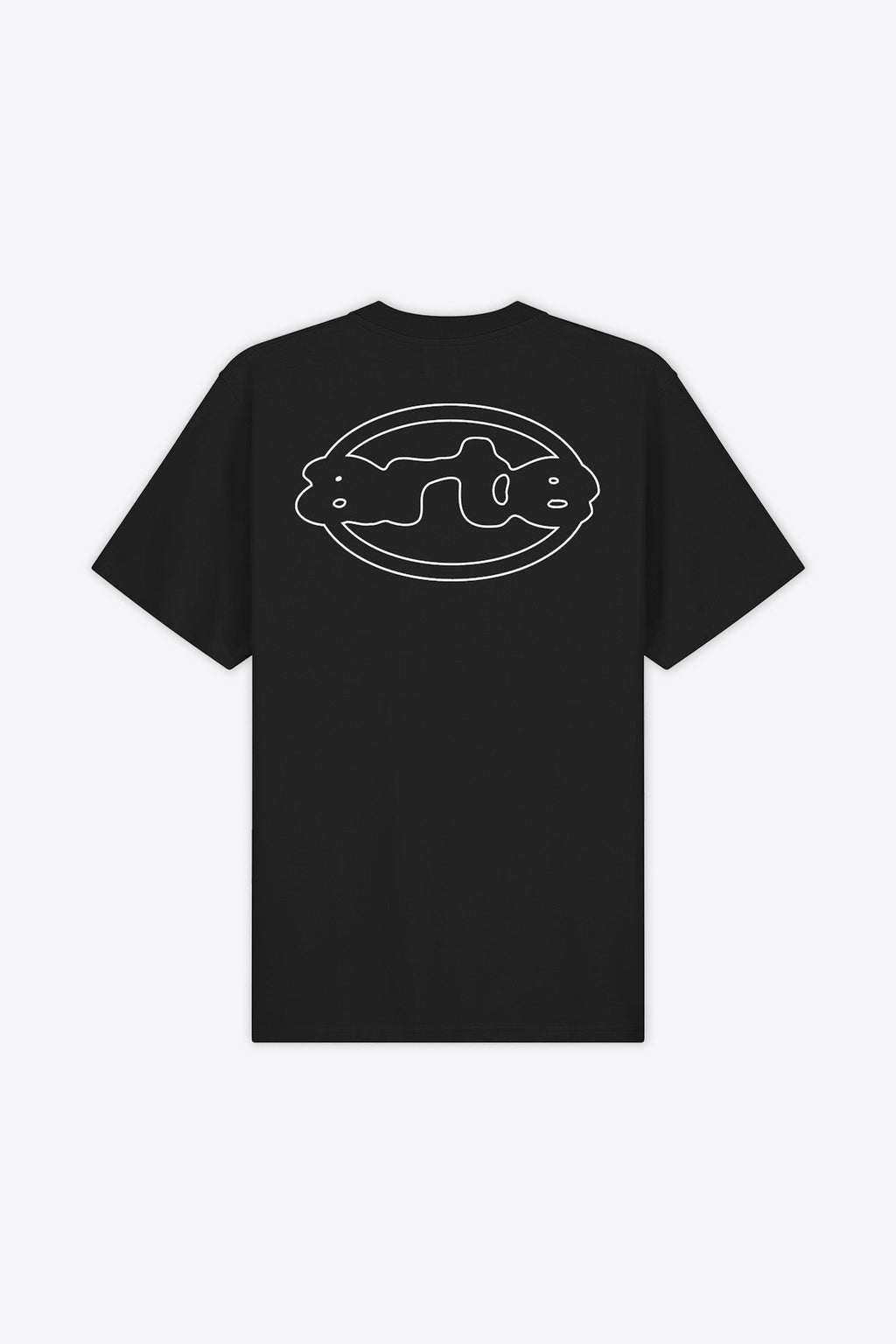 alt-image__T-shirt-nera-in-cotone-con-logo-sul-retro---Emblem-T-shirt