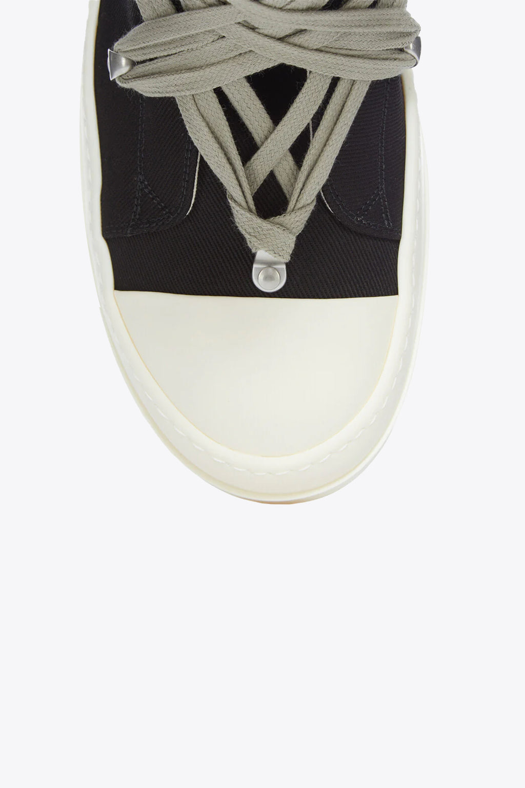 alt-image__Sneaker-nera-alta-in-canvas-con-lacci-ad-incrocio---Megalace-Sneaks