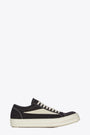 Black canvas lace-up low sneaker - Vintage Sneaks 