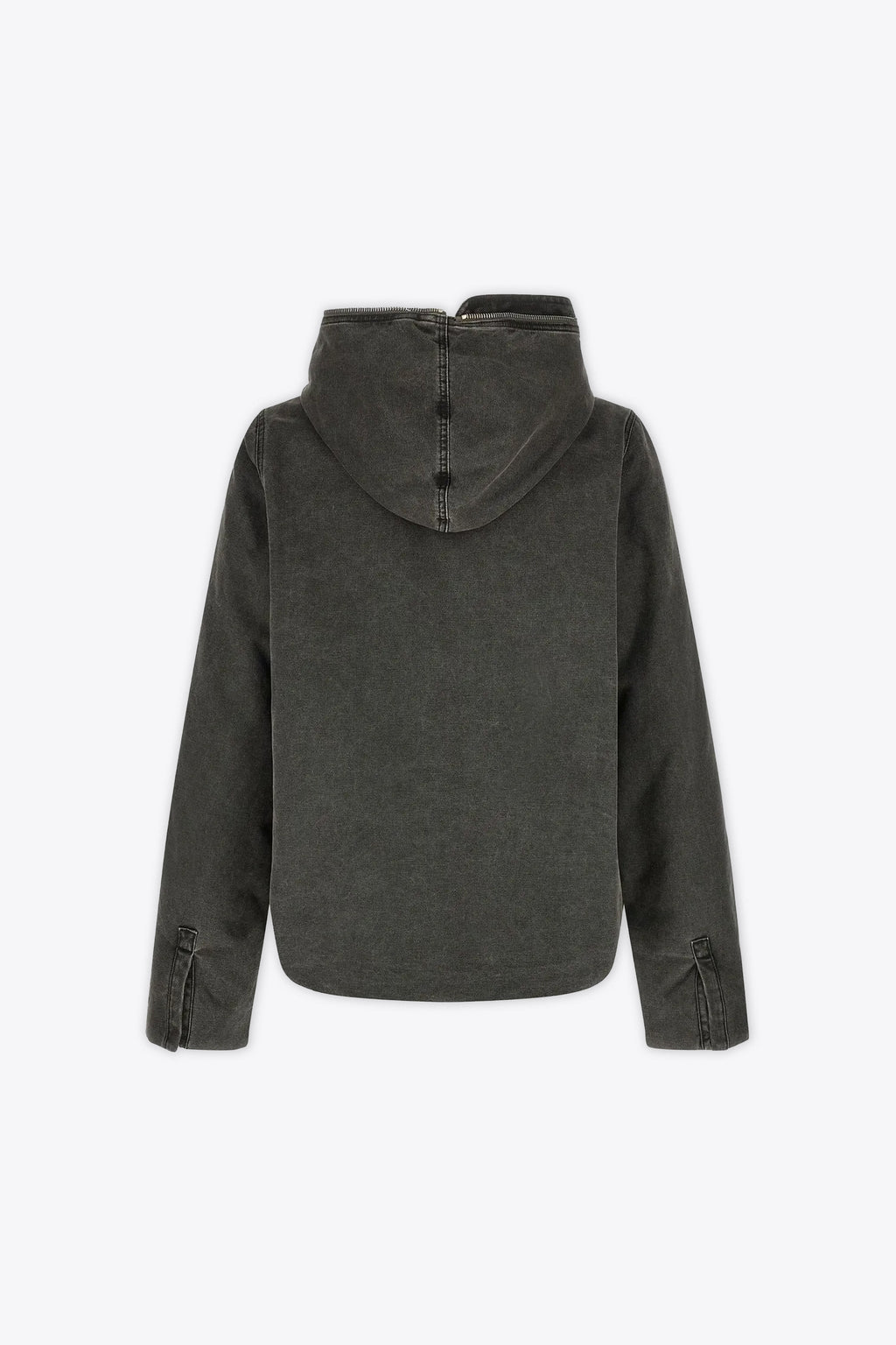 alt-image__Giubbotto-in-canvas-stonewashed-grigio-con-zip-e-cappuccio---Gimp-Zipfront-Jkt