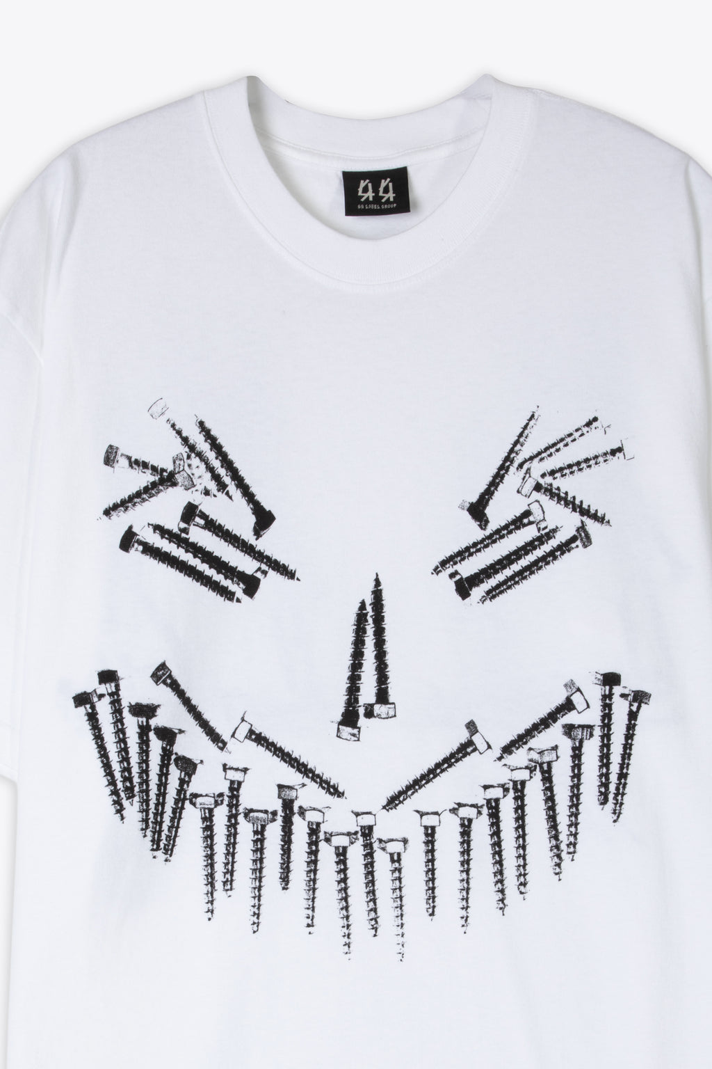 alt-image__T-shirt-bianca-con-stampa-grafica-e-logo---Screw-Tee
