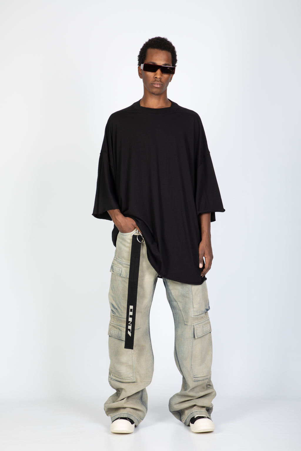 alt-image__Jeans-cargo-in-denim-sabbiato-loose-fit---Double-Cargo-Jeans