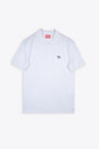 White polo shirt with Oval D logo patch - T Smith Doval Pj
 