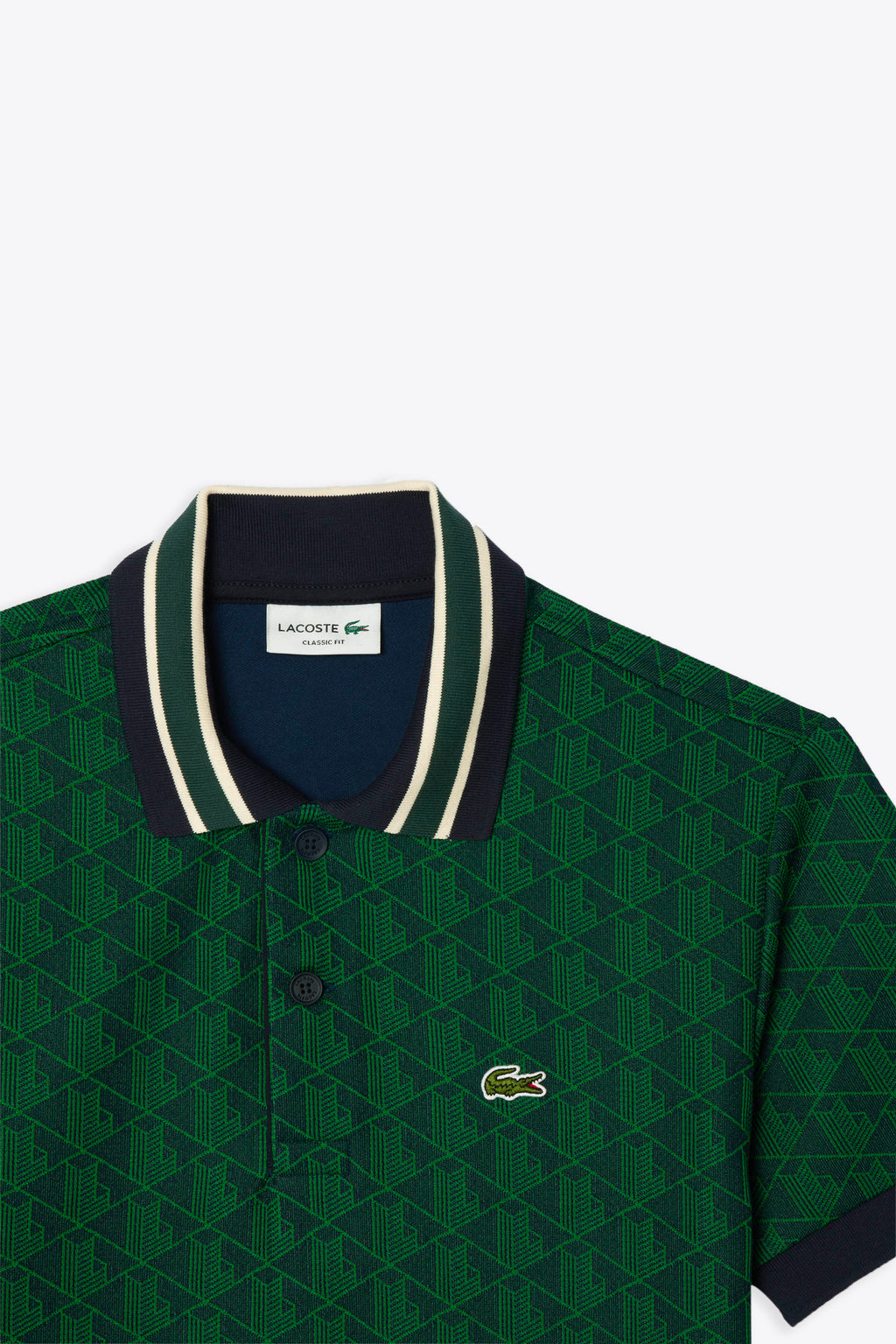 alt-image__Dark-green-polo-shirt-with-jacquard-motif