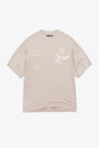 T-shirt in cotone beige con stampa grafica - Icarus T-Shirt 