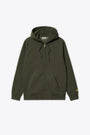 HOODED CHASE JACKET COTTON/POLYESTER SWEAT-Verde 