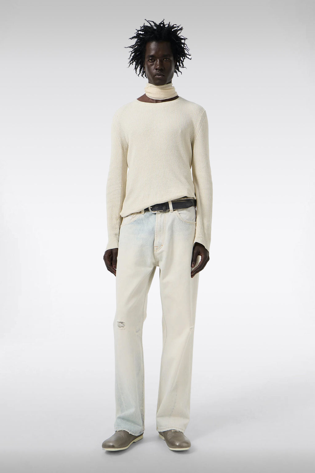 alt-image__Jeans-relaxed-fit-in-denim-bianco-con-stampa-digitale---Third-Cut