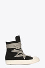 Sneaker nera alta in canvas con lacci ad incrocio - Megalace Sneaks 