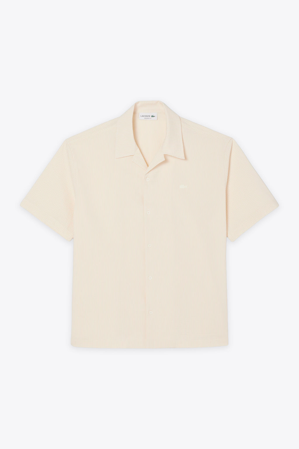 alt-image__Camicia-in-seersucker-a-righe-panna-e-beige-con-maniche-corte