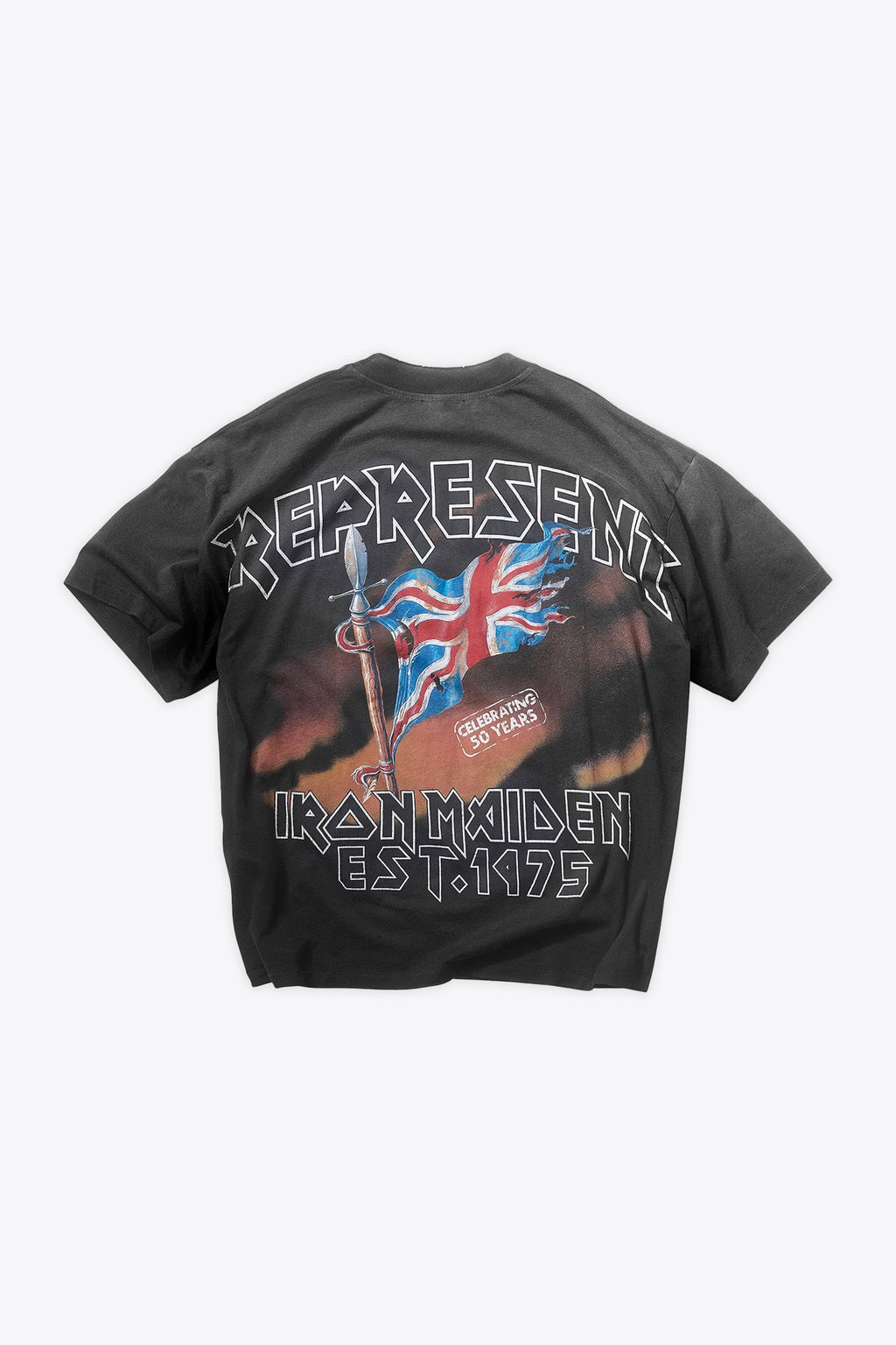alt-image__Faded-black-cotton-Iron-Maiden-t-shirt---Iron-Maiden-Steed-T-Shirt