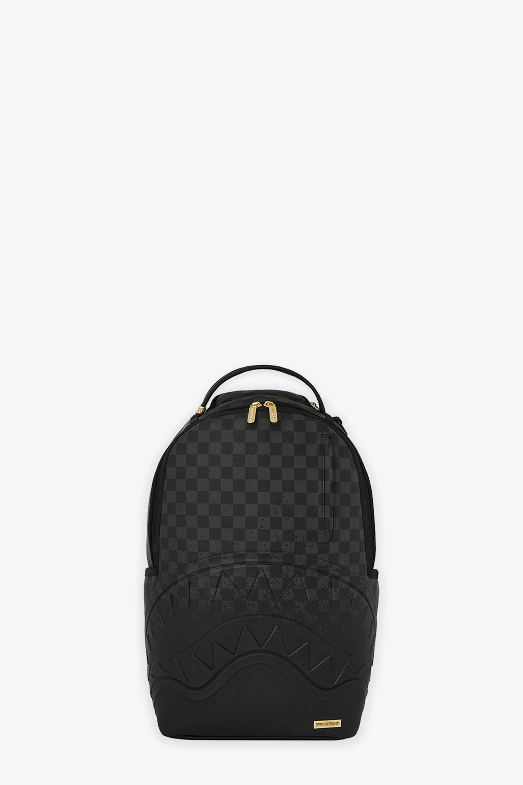 alt-image__Zaino-in-pvc-nero-a-scacchi-con-bocca-shark---Spritz-Black-Backpack