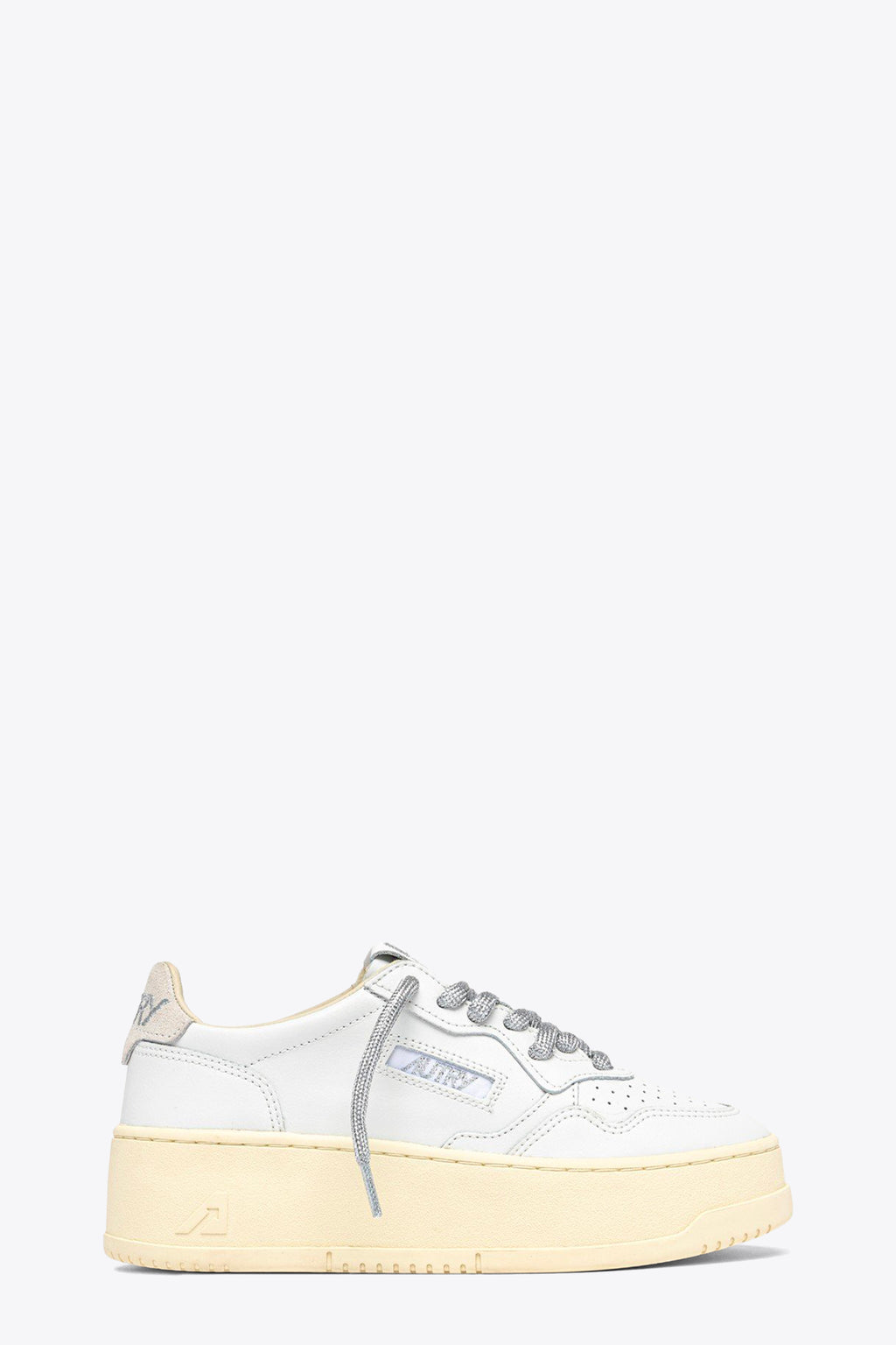 alt-image__Sneaker-bassa-in-pelle-bianca-con-lacci-argento-e-suola-platform---Medalist-Platform-Low